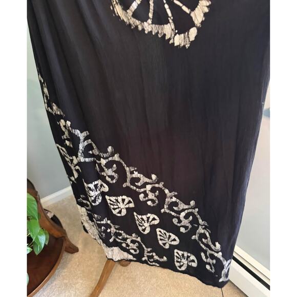 Vintage Bohemian Tie Dye Hearts Summer Sun Dress - Picture 4 of 7